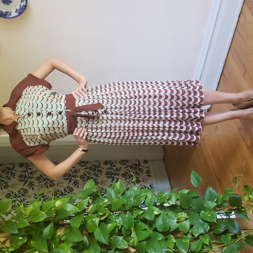 Vintage sheer 1940s dress